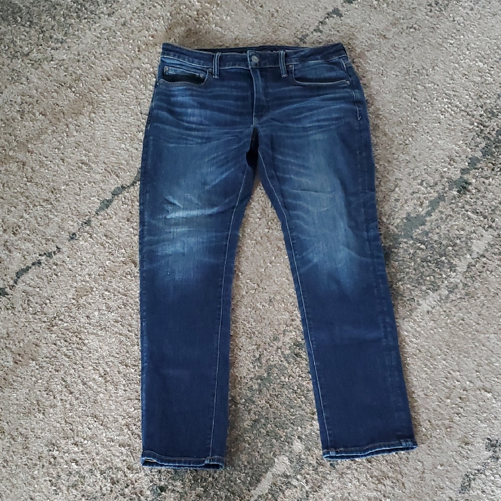 American Eagle Outfitters Mens Dark Blue Slim Jeans